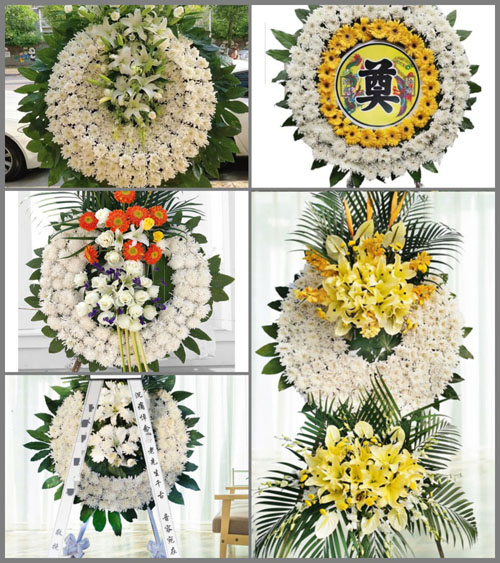 山东济宁金乡县胡集镇邱井村花圈速递